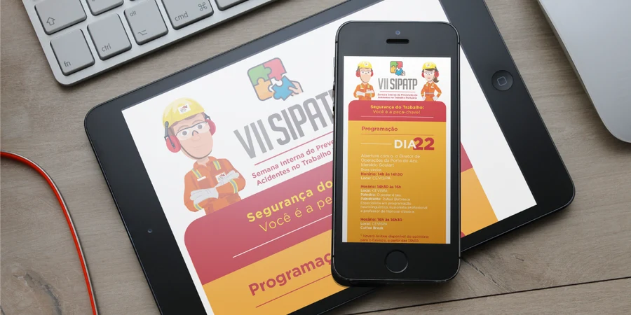 Campanha digital em tablet e smartphone